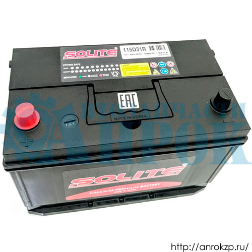 Аккумулятор HYUNDAI HD65/78 SOLITE 95А/ч 750 А 6СТ95 115D31R.